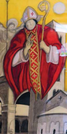 Detail im Kreuzgang Sant´Orso in Aosta